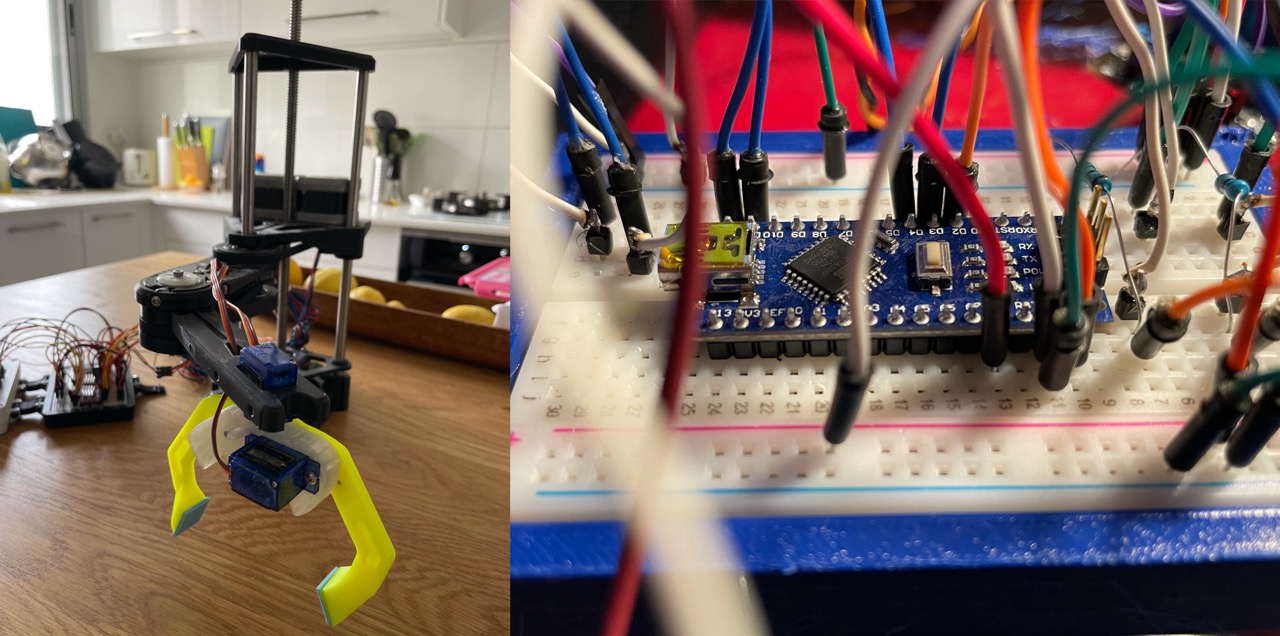 Prototype robot chassis with electronics